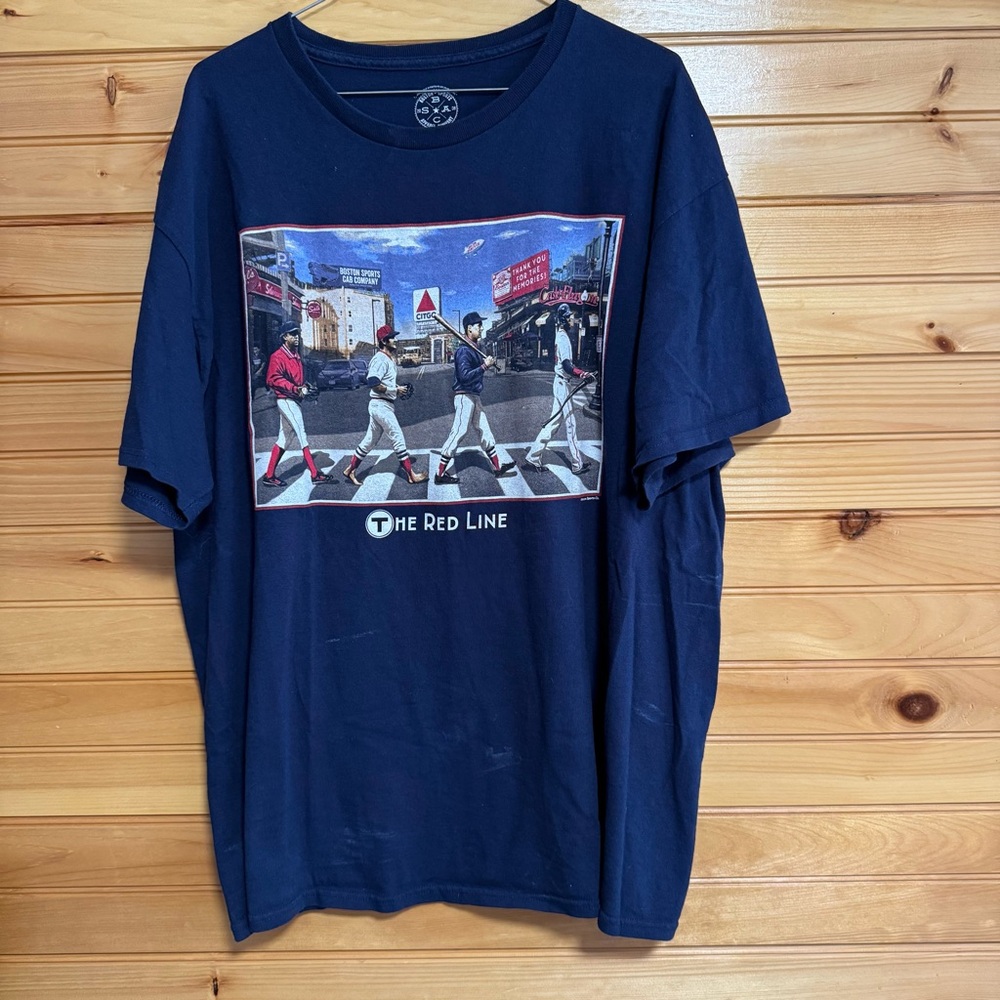 Boston Sports Apparel Company The Red Line Red Sox Beatles Inspired Tee XL